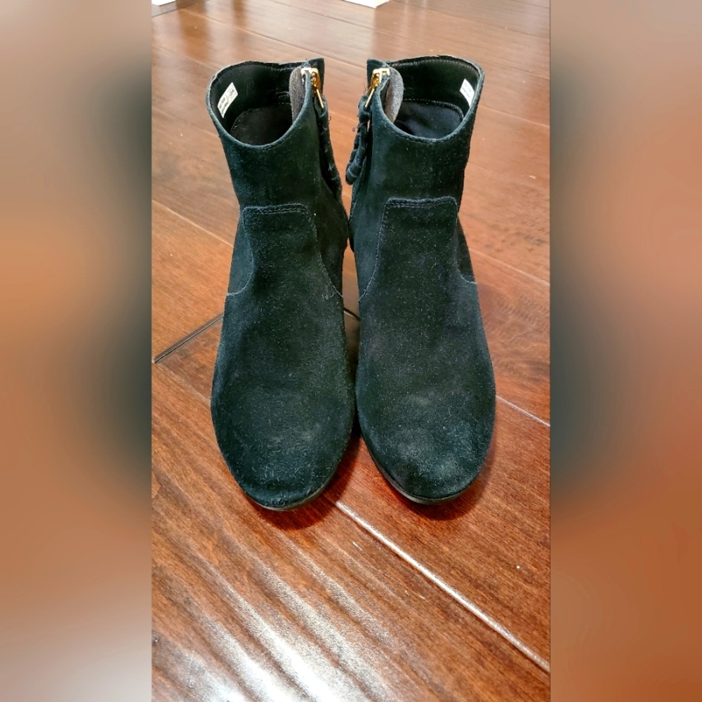 Suede Croc Ankle Boots